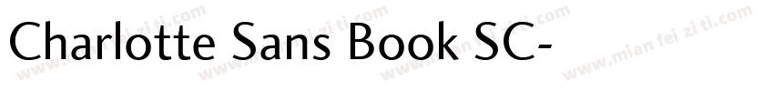 Charlotte Sans Book SC字体转换